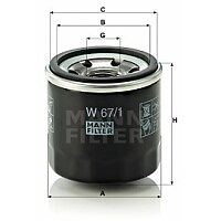 Ölfilter - W 67/1 MANN-FILTER Ölfilter - W 67/1 MANN-FILTER