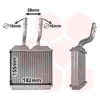 Wärmetauscher, Innenraumheizung - 37006197 VAN WEZEL Wärmetauscher, Innenraumheizung - 37006197 VAN WEZEL