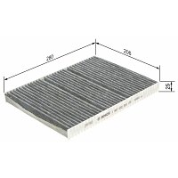 Filter, Innenraumluft - 1 987 432 300 BOSCH Filter, Innenraumluft - 1 987 432 300 BOSCH