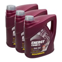 3x MANNOL MN7907-4 Energy Combi LL 5W-30 Motoröl API SN/CF 4L 3x MANNOL MN7907-4 Energy Combi LL 5W-30 Motoröl API SN/CF 4L