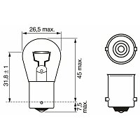 Glühlampe, Blinkleuchte - 1 987 302 201 BOSCH Glühlampe, Blinkleuchte - 1 987 302 201 BOSCH