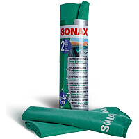 SONAX 04165410 MicrofaserTücher PLUS Innen & Scheibe 2 Stück SONAX 04165410 MicrofaserTücher PLUS Innen & Scheibe 2 Stück