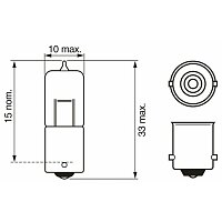 Glühlampe, Park-/Positionsleuchte - 1 987 302 233 BOSCH Glühlampe, Park-/Positionsleuchte - 1 987 302 233 BOSCH