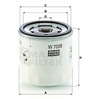 Ölfilter - W 7008 MANN-FILTER Ölfilter - W 7008 MANN-FILTER