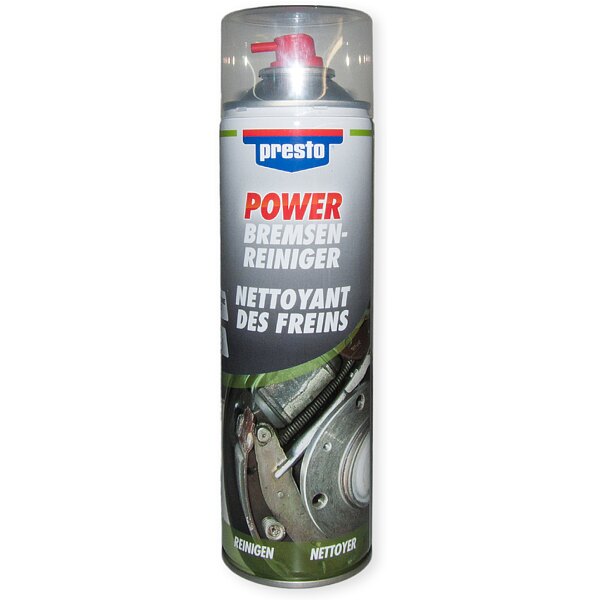 PRESTO 315541 POWER BREMSENREINIGER ÖL FETT SCHMUTZ BREMSFLÜSSIGKEIT 500 ml