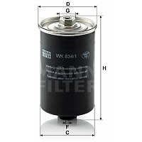Kraftstofffilter - WK 834/1 MANN-FILTER Kraftstofffilter - WK 834/1 MANN-FILTER