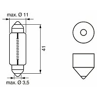 Glühlampe, Kennzeichenleuchte - 1 987 302 210 BOSCH Glühlampe, Kennzeichenleuchte - 1 987 302 210 BOSCH