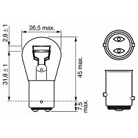 Glühlampe, Blinkleuchte - 1 987 302 202 BOSCH Glühlampe, Blinkleuchte - 1 987 302 202 BOSCH