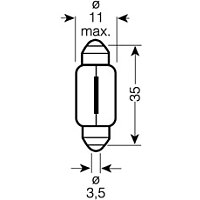 Glühlampe, Kennzeichenleuchte ORIGINAL - 6418-02B OSRAM Glühlampe, Kennzeichenleuchte ORIGINAL - 6418-02B OSRAM