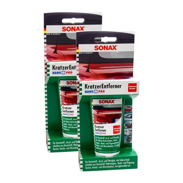 2x SONAX 03050000 KratzerEntferner Kunststoff NanoPro ...