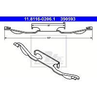 Feder, Bremssattel - 11.8116-0206.1 ATE Feder, Bremssattel - 11.8116-0206.1 ATE
