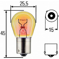 Glühlampe, Blinkleuchte - 8GA 006 841-121 HELLA Glühlampe, Blinkleuchte - 8GA 006 841-121 HELLA