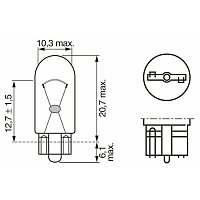 Glühlampe, Blinkleuchte - 1 987 302 206 BOSCH Glühlampe, Blinkleuchte - 1 987 302 206 BOSCH