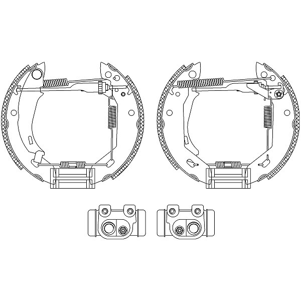 Bremsbackensatz Shoe Kit Pro - 8DB 355 003-961 HELLA