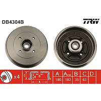 Bremstrommel - DB4304B TRW Bremstrommel - DB4304B TRW