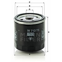 Ölfilter - W 712/75 MANN-FILTER Ölfilter - W 712/75 MANN-FILTER
