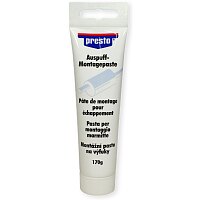 PRESTO AUSPUFF-MONTAGE PASTE DICHTUNG AUSPUFFANLAGE MUFFEN KLEMMEN SCHELLEN 170g PRESTO AUSPUFF-MONTAGE PASTE DICHTUNG AUSPUFFANLAGE MUFFEN KLEMMEN SCHELLEN 170g