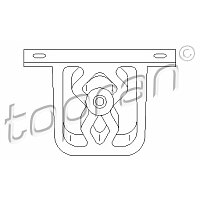 Halter, Schalldämpfer - 500 185 TOPRAN Halter, Schalldämpfer - 500 185 TOPRAN