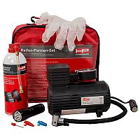 REIFEN PANNEN SET PANNENSPRAY KOMPRESSOR EINWEG-HANDSCHUHE TASCHENLAMPE REIFEN PANNEN SET PANNENSPRAY KOMPRESSOR EINWEG-HANDSCHUHE TASCHENLAMPE