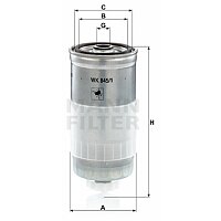 Kraftstofffilter - WK 845/1 MANN-FILTER Kraftstofffilter - WK 845/1 MANN-FILTER