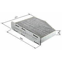 Filter, Innenraumluft - 1 987 432 397 BOSCH Filter, Innenraumluft - 1 987 432 397 BOSCH