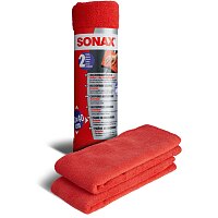 SONAX 04162410 MicrofaserTücher Außen Entfernt Polierrückstände 2 Stück SONAX 04162410 MicrofaserTücher Außen Entfernt Polierrückstände 2 Stück