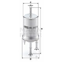Kraftstofffilter - WK 69/2 MANN-FILTER Kraftstofffilter - WK 69/2 MANN-FILTER