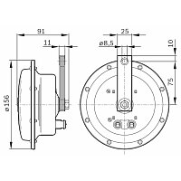 Horn - 0 986 AH0 203 BOSCH Horn - 0 986 AH0 203 BOSCH