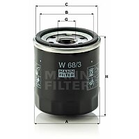 Ölfilter - W 68/3 MANN-FILTER Ölfilter - W 68/3 MANN-FILTER