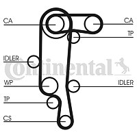 Zahnriemensatz - CT957K1 CONTITECH Zahnriemensatz - CT957K1 CONTITECH