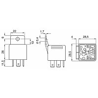 Relais, Hupe/Horn - 0 332 019 103 BOSCH Relais, Hupe/Horn - 0 332 019 103 BOSCH