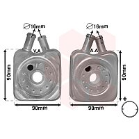 Ölkühler, Motoröl - 58003106 VAN WEZEL Ölkühler, Motoröl - 58003106 VAN WEZEL