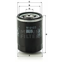 Ölfilter - W 610/3 MANN-FILTER Ölfilter - W 610/3 MANN-FILTER