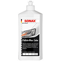 SONAX 02960000 Polish & Wax Color NanoPro weiß Autopolitur Wachs 500ml SONAX 02960000 Polish & Wax Color NanoPro weiß Autopolitur Wachs 500ml