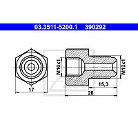 Adapter, Bremsleitung - 03.3511-5200.1 ATE Adapter, Bremsleitung - 03.3511-5200.1 ATE
