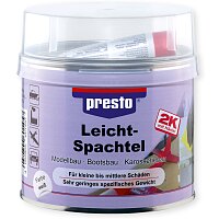 PRESTO 601457 LEICHTSPACHTEL KAROSSERIE SCHWEISSNAHT FALZEN WEIß 420 g PRESTO 601457 LEICHTSPACHTEL KAROSSERIE SCHWEISSNAHT FALZEN WEIß 420 g