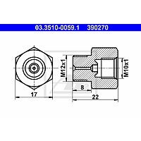 Adapter, Bremsleitung - 03.3510-0059.1 ATE Adapter, Bremsleitung - 03.3510-0059.1 ATE