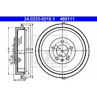 Bremstrommel - 24.0223-0016.1 ATE Bremstrommel - 24.0223-0016.1 ATE
