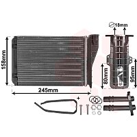Wärmetauscher, Innenraumheizung *** IR PLUS *** - 43006249 VAN WEZEL Wärmetauscher, Innenraumheizung *** IR PLUS *** - 43006249 VAN WEZEL