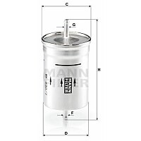 Kraftstofffilter - WK 830/7 MANN-FILTER Kraftstofffilter - WK 830/7 MANN-FILTER
